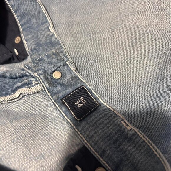 Armani Collezioni Light Blue Baggy Jeans – Size 34 - Picture 5 of 8